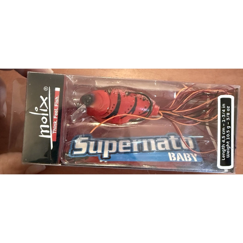 Molix Supernato Baby fishing lure Red Craw 1 3/4"‎ 3/8oz Red/black New
